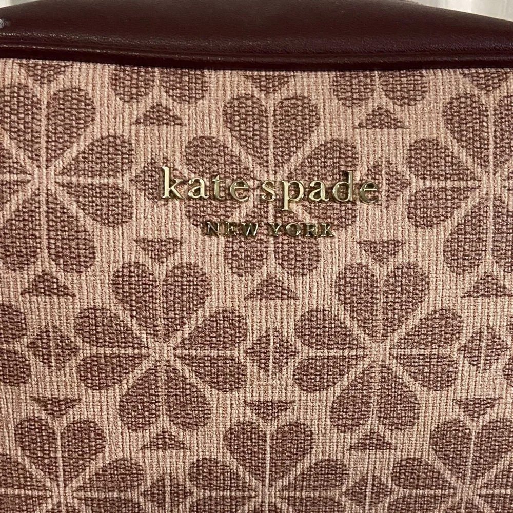 Kate Spade Burgundy and Tan Crossbody Bag - Picture 3 of 9